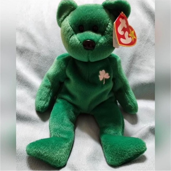 Ty Beanie Baby Erin The Shamrock Bear - Picture 1 of 10